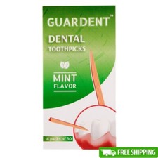 Interdental Toothpicks Mint Flavor Plaque Removal Easy Carry Pack of 120 New