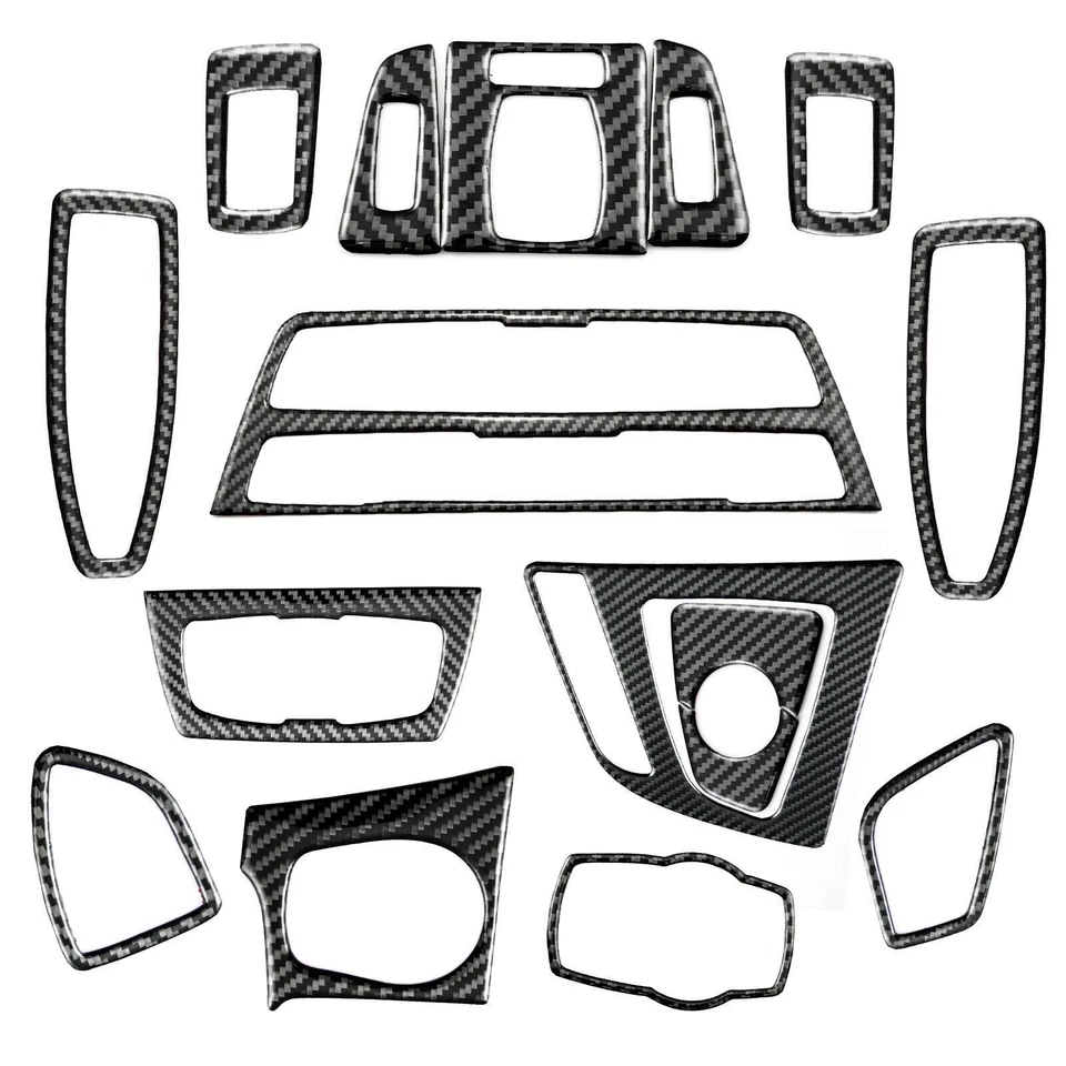 Calcomanías interiores de fibra de carbono para BMW Serie 3 4 F30 F32 2013-2018 Foto 2 de 4