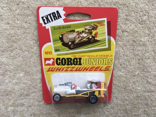 C1971 VINTAGE CORGI JUNIORS WHIZZWHEELS No1013 TOM’S GO CART MINT BOXED TOY CAR
