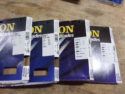 4 NEW OLSON 59-1/2'' BAND SAW BLADE - SEE LABEL PICS FOR INFO  # 2114171