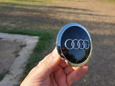 Set(4pcs) Audi 69MM Blac Chrome Wheel Rim Center Hub Caps Replacement 4B0601170A