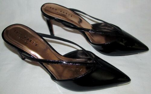 Ted Baker Black Melnil Patent Leather Court, US Size 9, New in Box | eBay