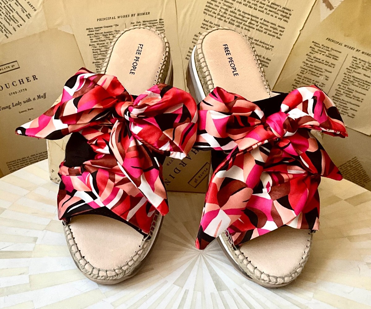 Free People Chapmin Sport Sandal Sneaker Espadrille Ribbons