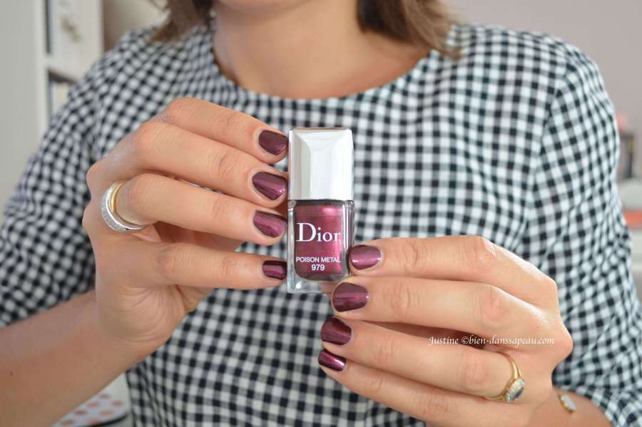 DIOR Nail Polish POISON METAL 979 Burgundy Red LTD Vampy Chic