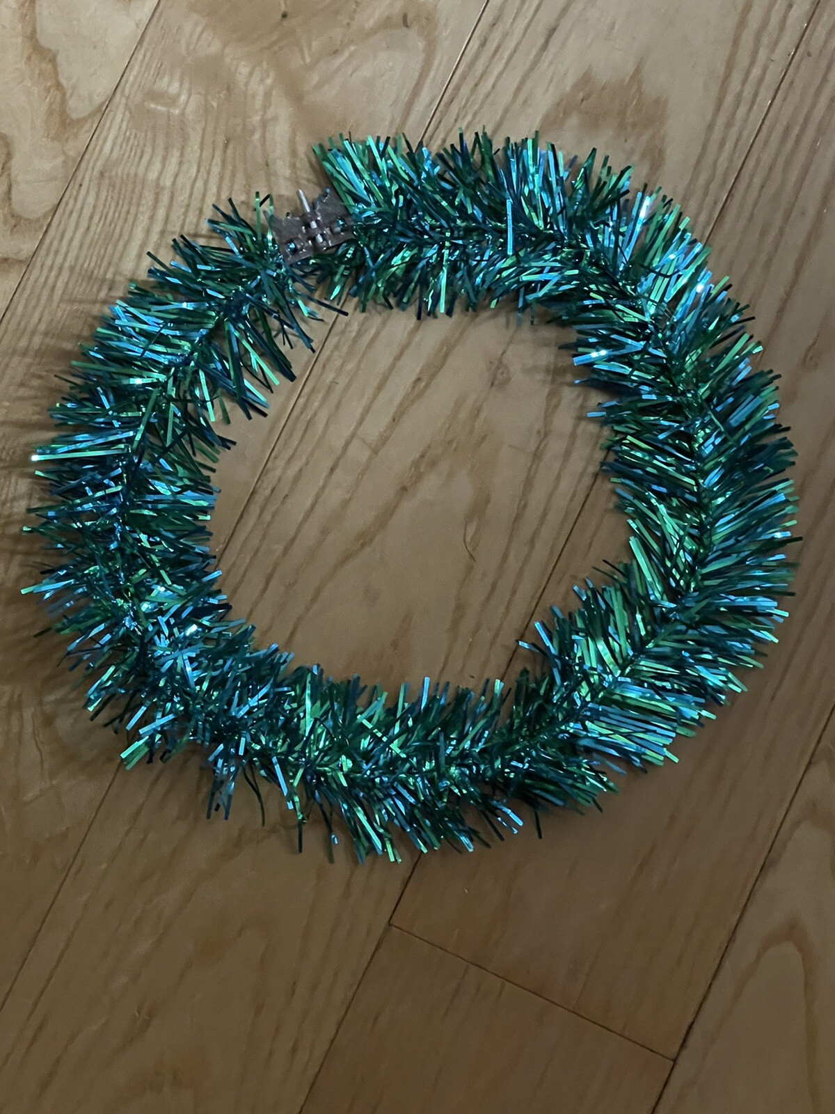 Vintage Yule Craft Fantasy Christmas Tree RARE Blue & Green Colorized