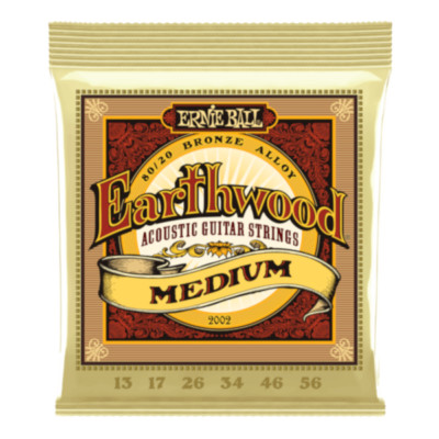 ERNIE BALL EB2002 Earthwood Medium 80/20 Bronze   Gitarrensaiten   .013-.056