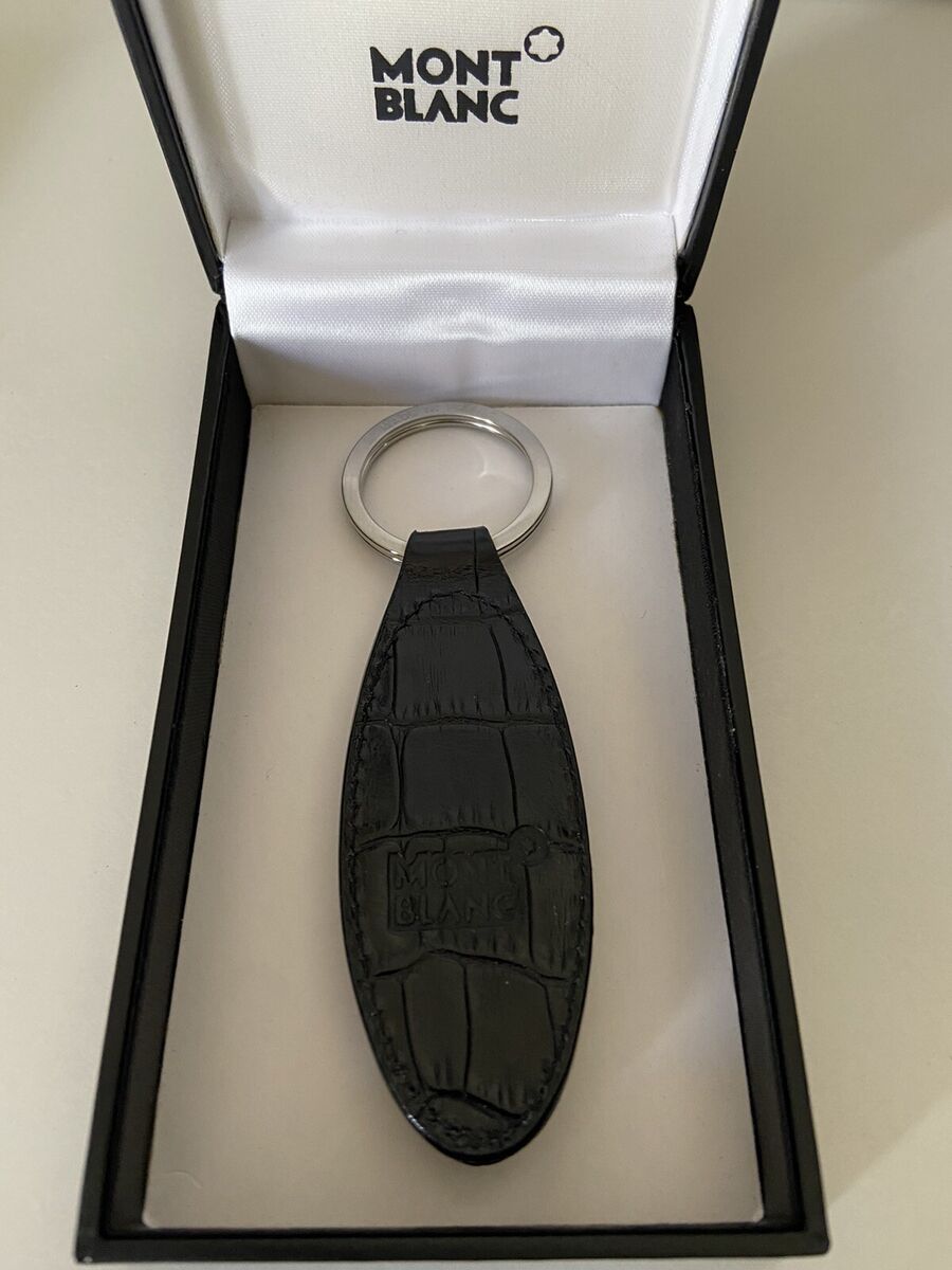 MONTBLANC Jewellery Key Ring-Fob MINT MatteSteel Black