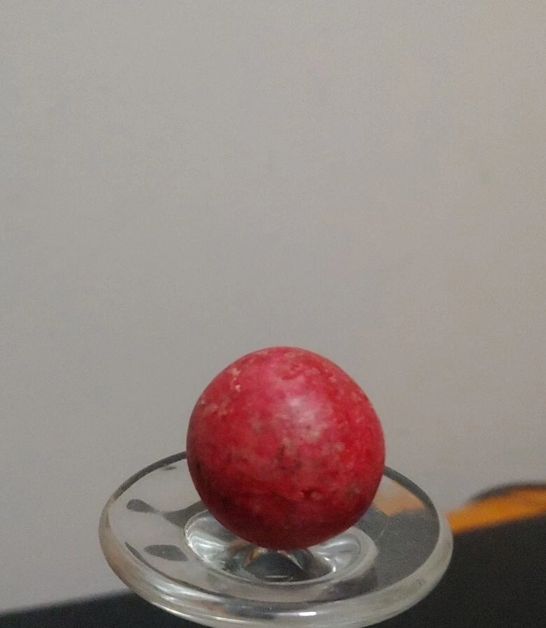 Rare Antique Huge Granite Marble Shooter .9" German Handmade - Image 4 of 4