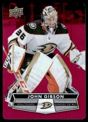 2021-22 Upper Deck Tim Hortons Red Die Cut John Gibson Anaheim Ducks R56