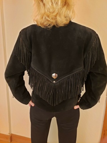 Harley Davidson Fringed Womens Suede 