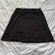 Vintage Vanity Fair Black Half Slip Skirt Lace Trim Womens Medium Grunge Gothic