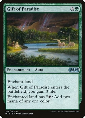 Gift of Paradise Core Set 2019 MTG LP card