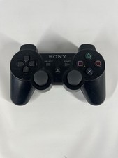 Sony Playstation 3 PS3 DualShock 3 Controller Black OEM CECHZC2U Tested EUC