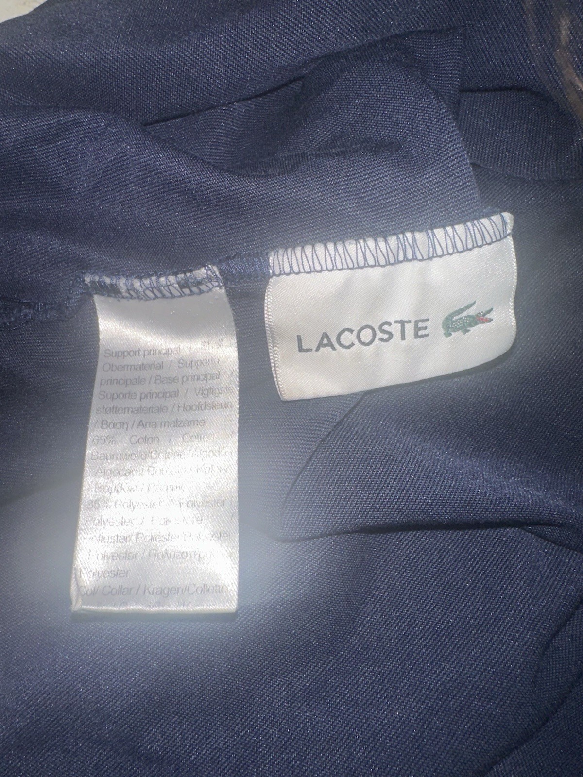 Lacoste Roland Garros Men’s Navy Gradient Crocodile Logo Shirt Paris French Open thumbnail 6
