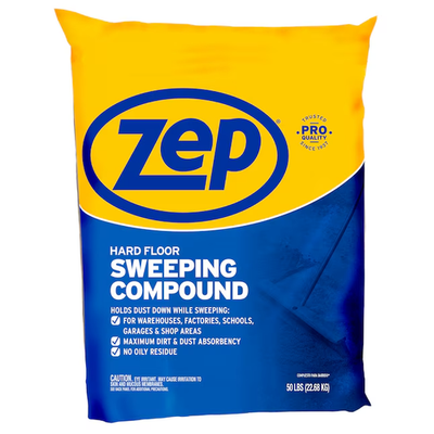 #ad Zep 50 lb Floor Hard Floor Sweeping Compound Dust Control Industrial Cleaner $26.99