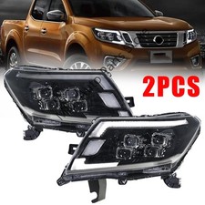 1 par de faros LED Dynamic Turn DRL actualización para Nissan Navara NP300 2015-2021