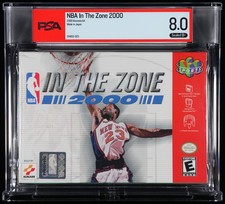 NBA: In the Zone 2000 (Nintendo 64, 1999) PSA Graded Sealed 8.0 B+ Knicks