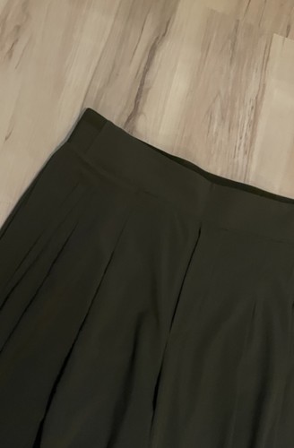Pantalon Athleta Brooklyn Heights plissé jambes larges taille 8 vert olive voyage trajet - Photo 8/14