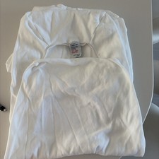 John Lewis pack of 2 White Fitted Pram Sheets 100% Cotton -