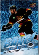 2024-25 Upper Deck #BP-3 Filip Hronek Bang! For Your Puck Speckled