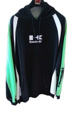 OFFICIAL KAWASAKI Logo'd Embroidered Pullover Hoodie, Colorblock Sz 3X