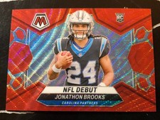 Jonathon Brooks /9 RC 2024 Panini Mosaic Debut #276 Red Wave Prizm Panthers