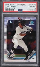 2019 Bowman Chrome Prospects Jose Devers ROOKIE #BCP-176 PSA 10
