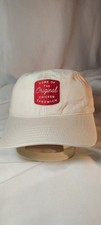 CHICK-FIL-A embroidered patch golf hat strapback CREME COLORED