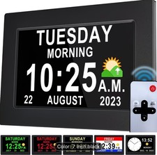 Digital Photo Frame Clcok, USB Powered, Supports Playing Pictures And Videos