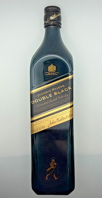 Johnnie Walker Double Black Scotch Whisky EMPTY 750ml Bottle Display Craft Decor
