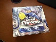 2025 Topps Chrome Baseball Hobby Jumbo Box Sealed - 3 Autos