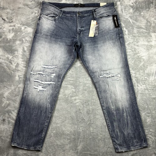 NWT Jordan Craig Legacy Edition Collins Jeans 40x34 Blue Distressed Straight