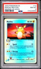 2004 POKEMON EX TEAM MAGMA VS TEAM AQUA #13 RAICHU-REVERSE FOIL PSA 8 on eBay