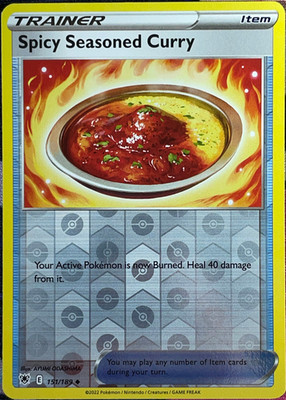 Spicy Seasoned Curry Reverse Holo - 151/189 - Astral Radiance Pokemon 2022