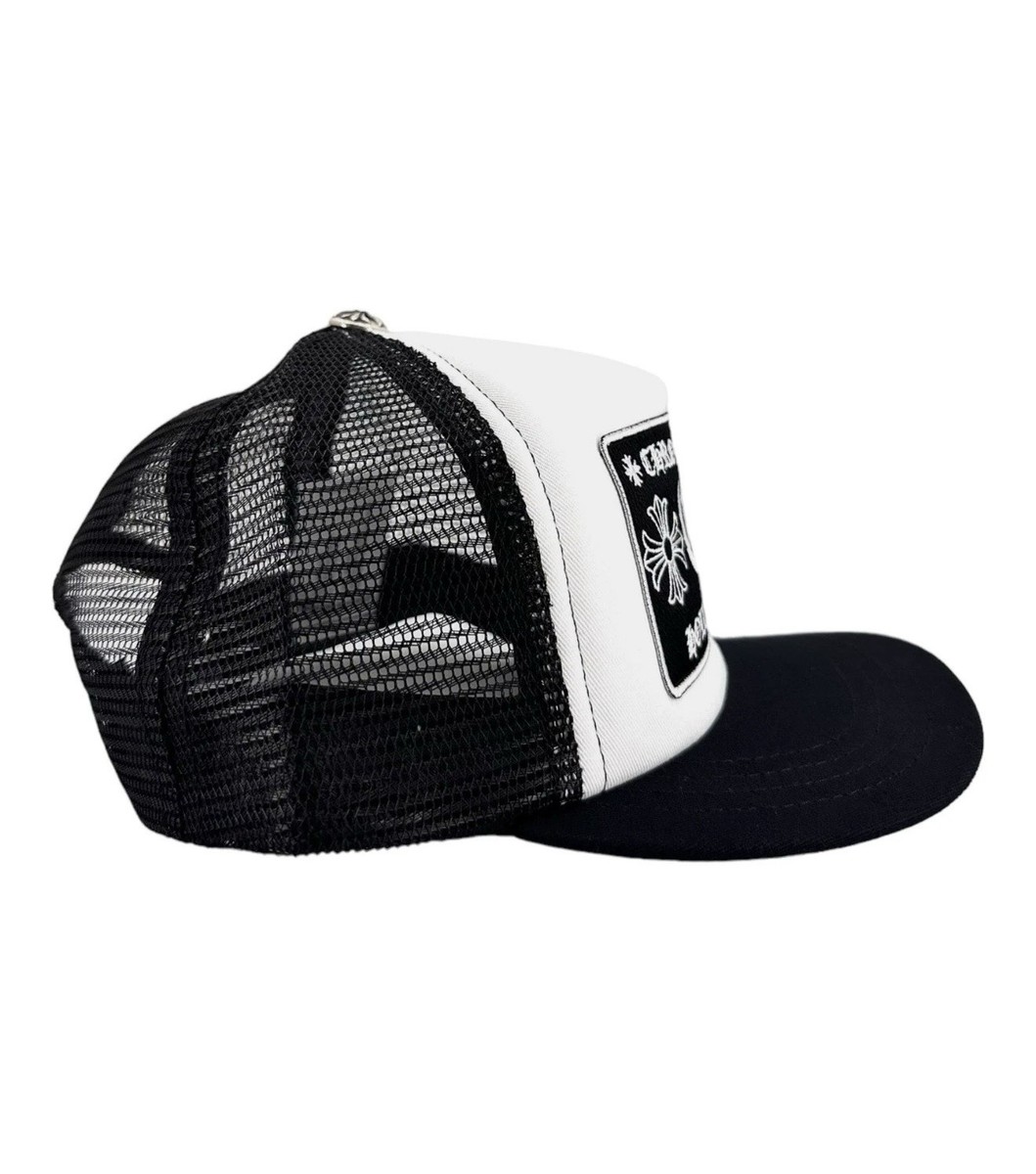 Chrome Hearts Trucker Hat Black White Adjustable Hollywood One