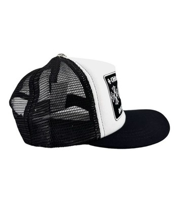 Chrome Hearts Trucker Hat Black White Adjustable Hollywood One