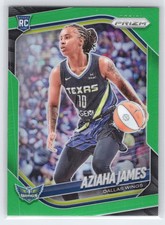 Aziaha James - 2025 Prizm WNBA - Green #83 - Rookie - Dallas Wings