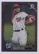 2016 Bowman Draft Chrome Top Prospects Purple Refractor /250 Rafael Bautista fm0