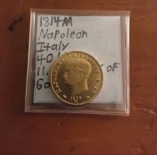 1814 Napoleon 40 Lire gold