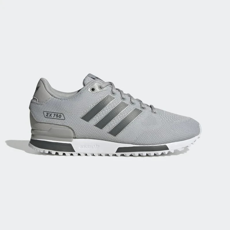 Adidas ZX 750 Woven IF4887 Sneakers Men's US 8.5 Gray 3-Stripe
