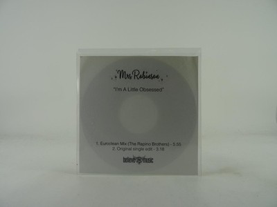 MRS ROBINSON I'M A LITTLE OBSESSED (A35) 2 Track Promo CD Single including White