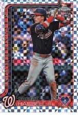 2025 Topps Robert Hassell III CHROME X-FRACTOR (RC) WASHINGTON NATIONALS