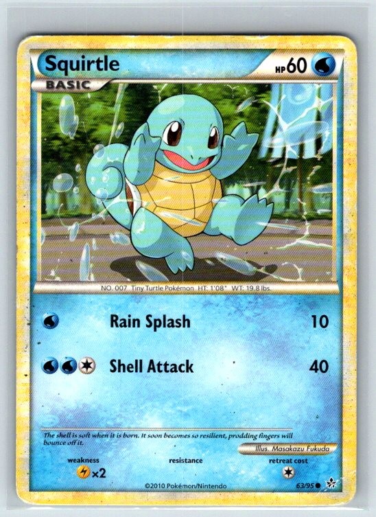 Squirtle 63/95 HGSS Unleashed MP