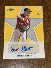SEAVER SHEETS 2020 LEAF PERFECT GAME AUTOGRAPH #5/25 LOUISIANA MONROE