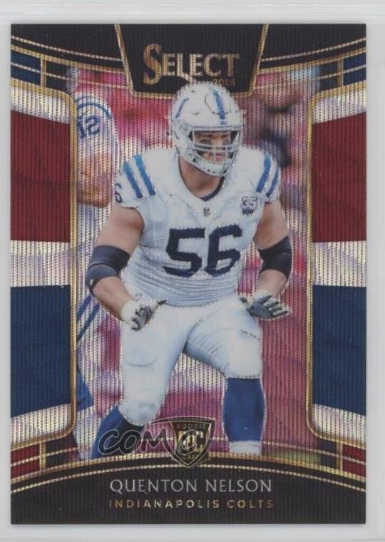 Quenton Nelson Panini Select #2 Tri-Color