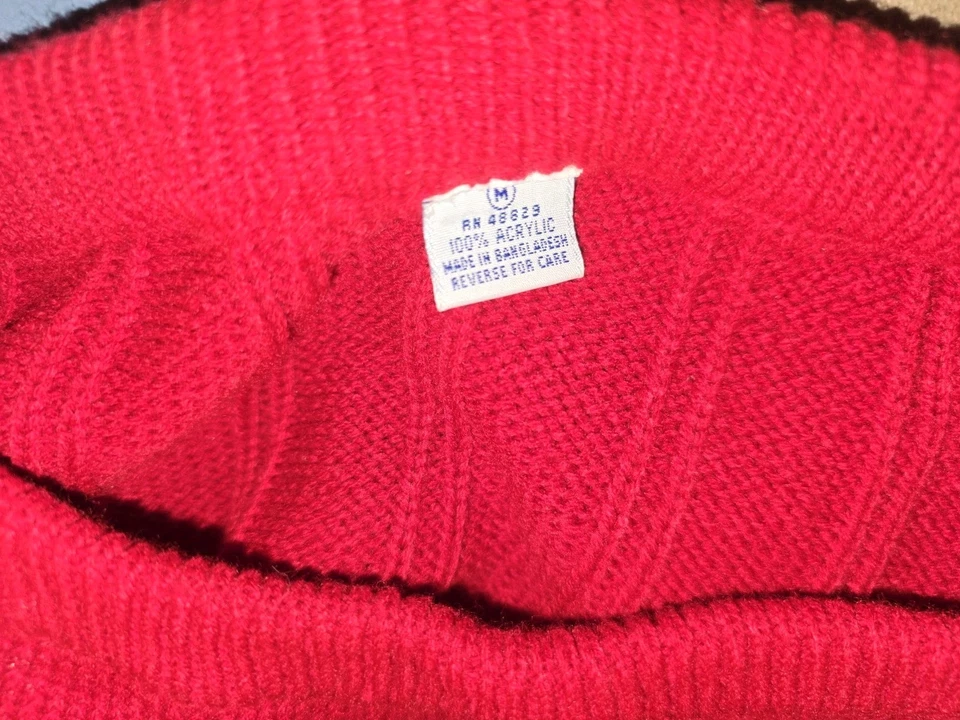 Vintage Women's Size Medium Sweater Skirt Set Shoulder Pads 80's 90's - Image 3 of 4