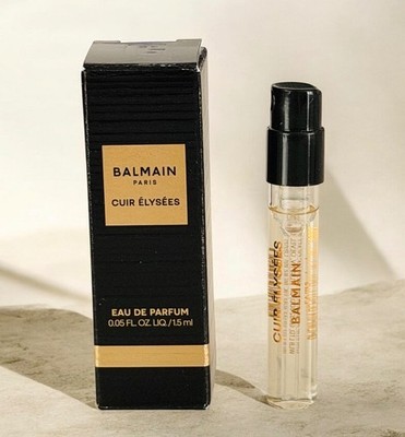 BALMAIN PARIS Cuir Elysees Eau de Parfum Sample Spray 1.5 ml | NEW in BOX
