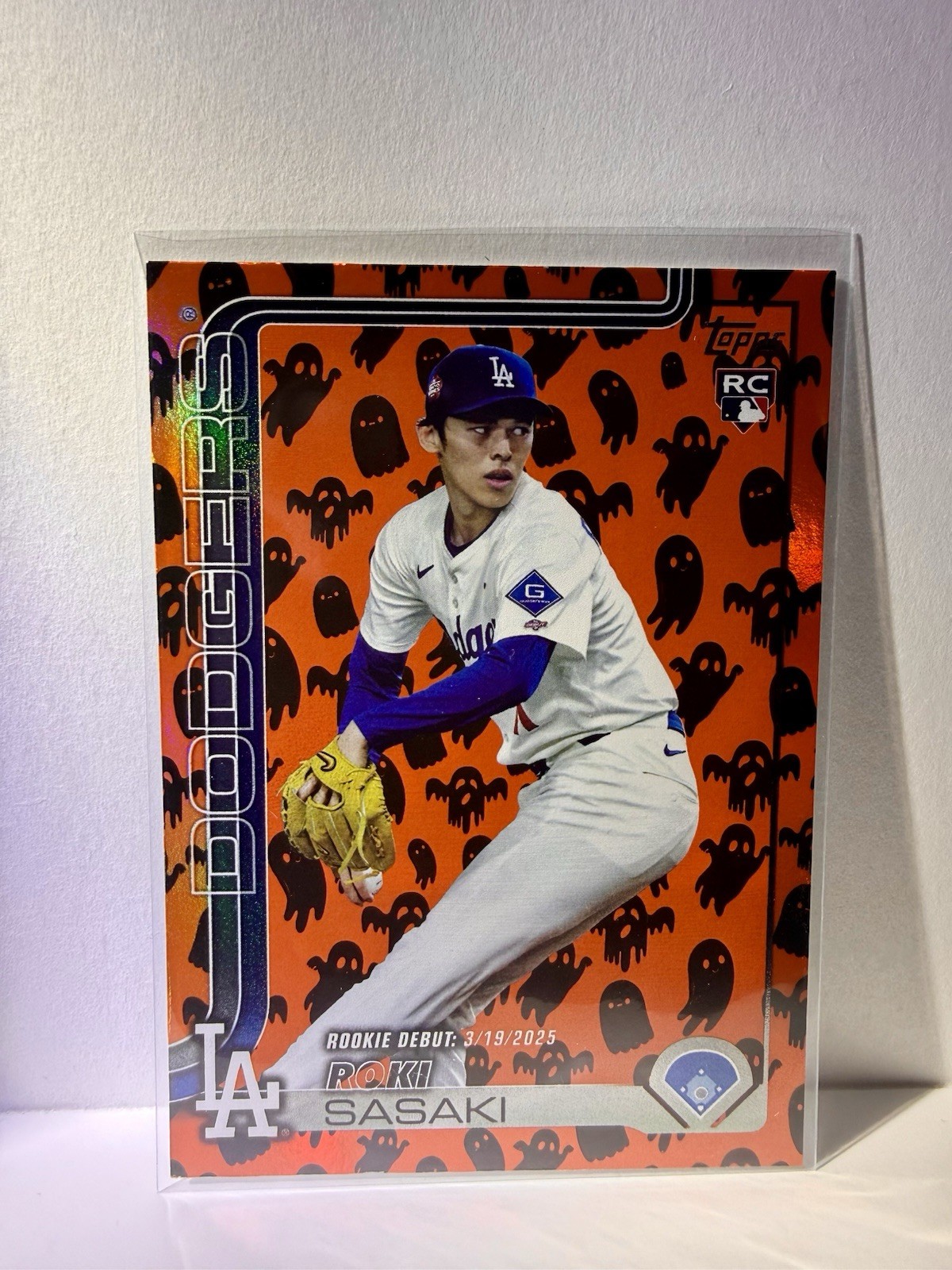 2025 Topps Update Series - Rookie Debut Roki Sasaki #US199 Ghost Foil (RC) RARE