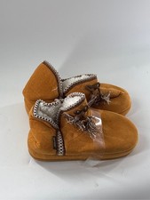 Womens House Knit Bootie Slippers Fuzzy Plush Lining Winter Ladies, Size 10