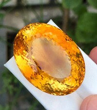 431.75 CT Flawless Yellow Orange Citrine Oval Cut Certified Loose Gemstone